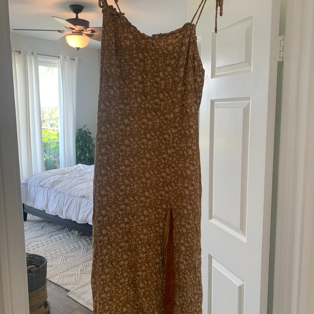 Audrey 3+1 Floral Mustard sun dress
